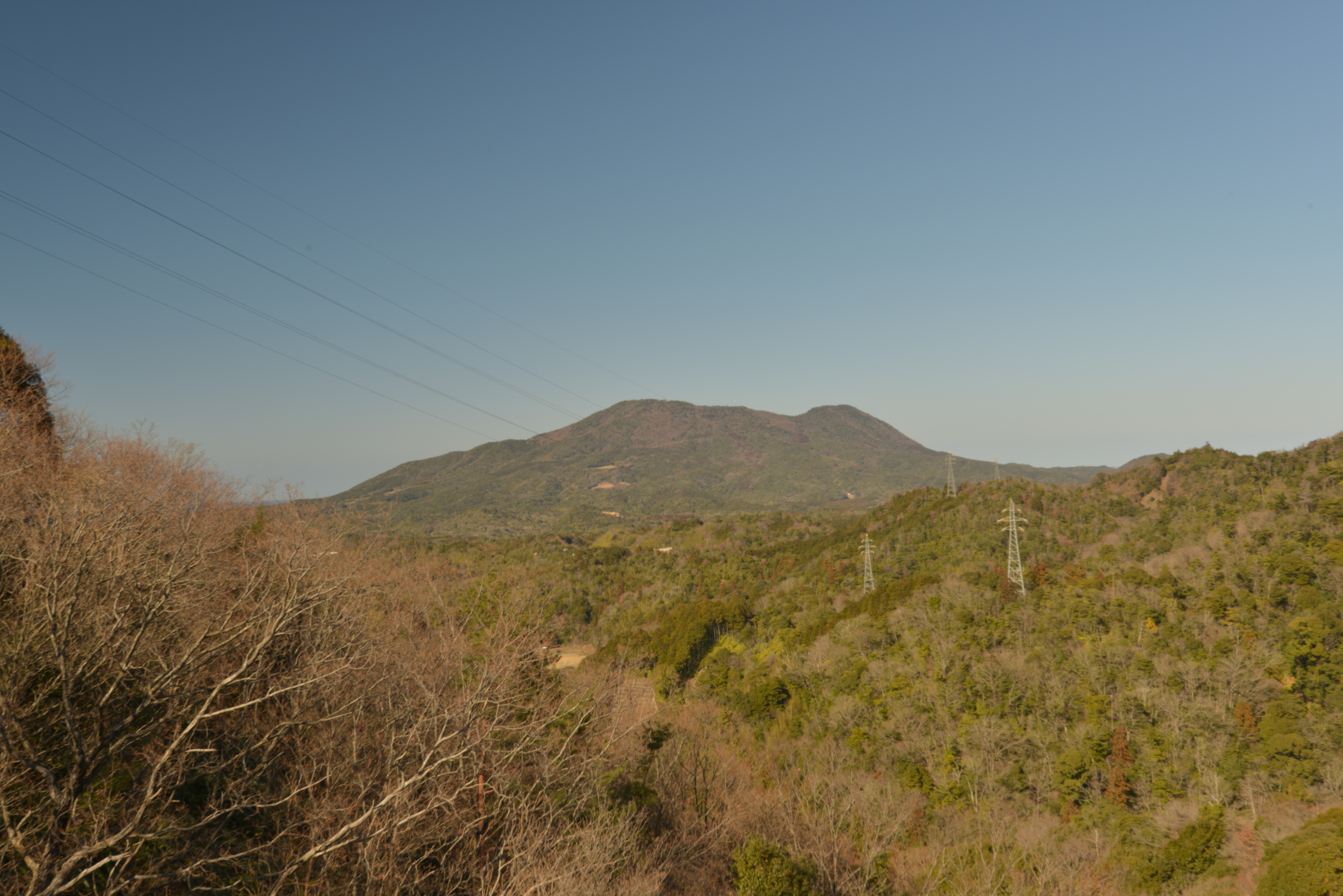 須佐大橋より、高山（こうやま）