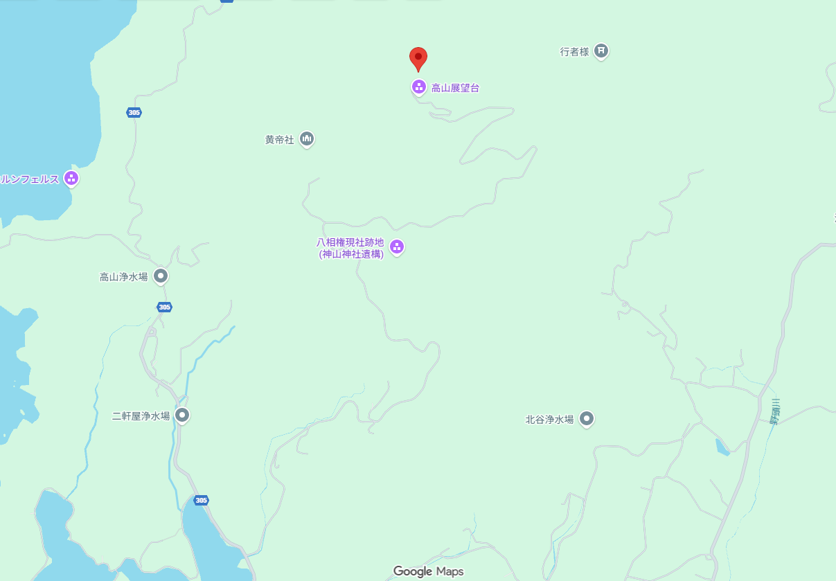 高山（こうやま） 周辺地図（サムネイル）